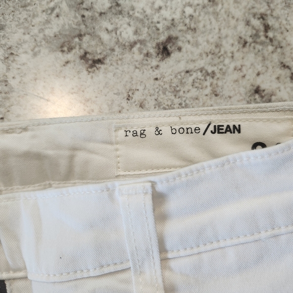 Rag & Bone Womans White High Rise Biker Jean NWT (24) - Picture 11 of 12